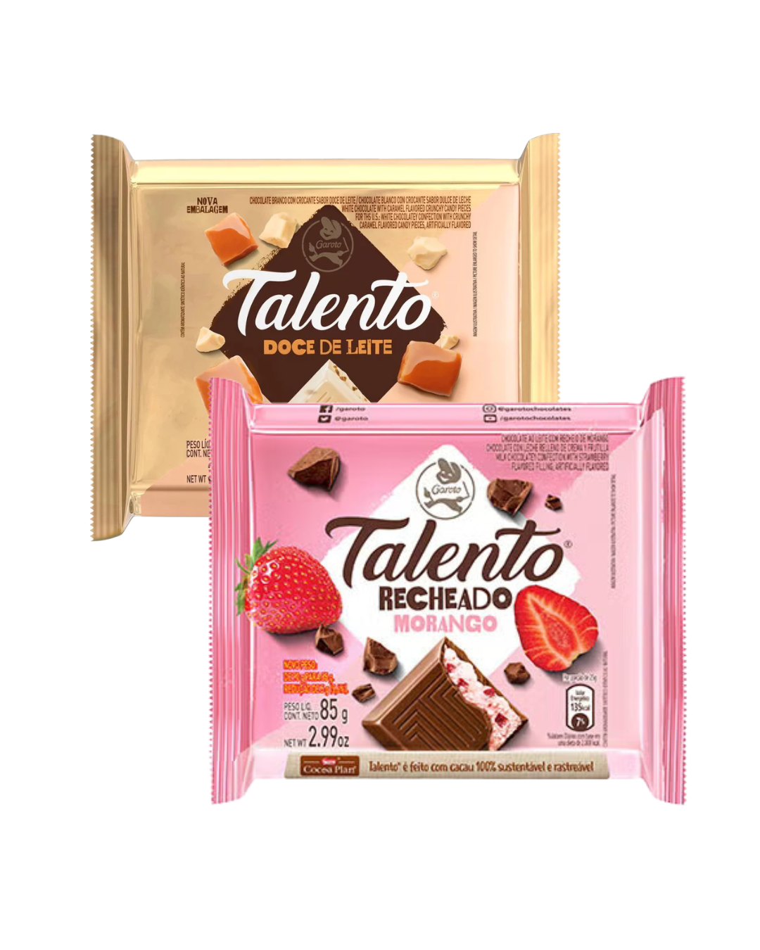 Chocolate Talento recheado 85g